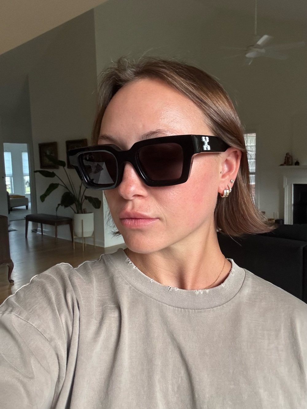 Off-White Virgil Sunglasses - Black/Dark Grey - Unisex